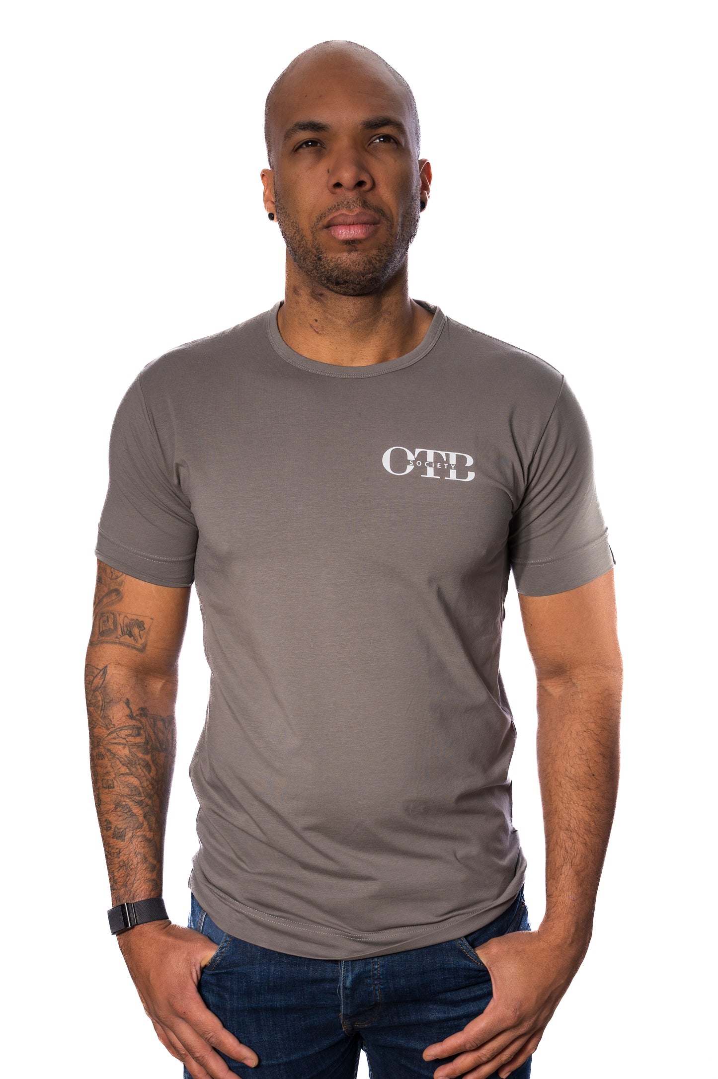 OTB Society T-shirt - Classic Pearl Grey